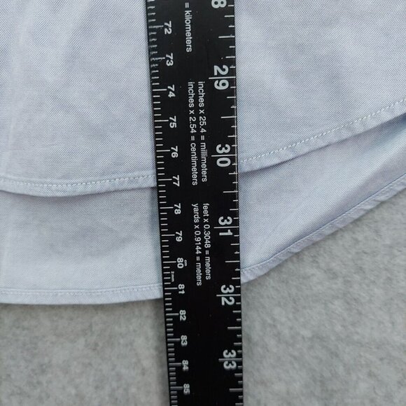 Preswick & Moore Men's Button Down Light Blue Shirt 16/34  Made in Hong Kong - Picture 10 of 12